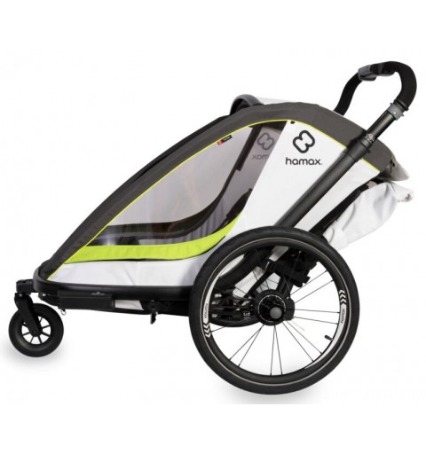 Hamax Breeze One - przyczepka rowerowa | White / Green